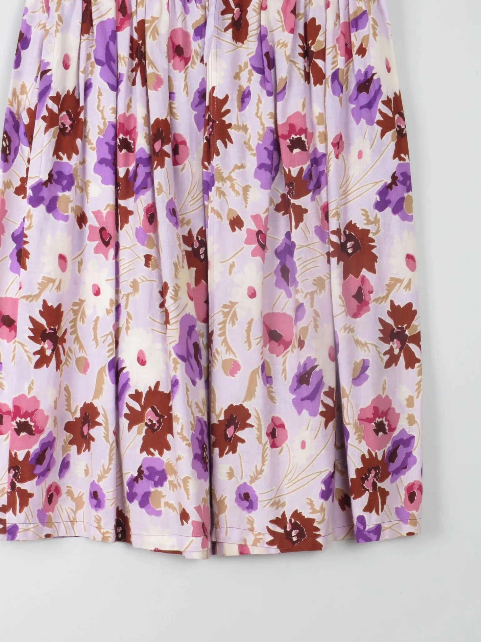 Vintage Floral Printed Skirt 8/10