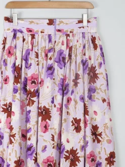 Vintage Floral Printed Skirt 8/10