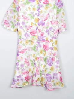 Vintage Floral 1970s Dress XS 6/8