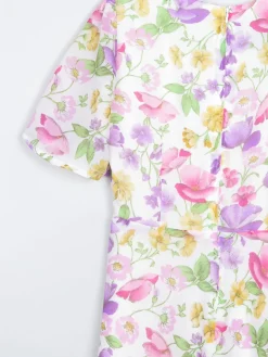 Vintage Floral 1970s Dress XS 6/8