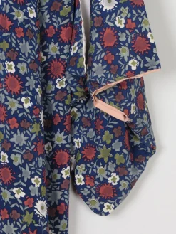 Vintage Full Length Botanical Print Kimono M