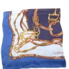 Vintage Gardeur Blue,Navy & Tan Silk Scarf