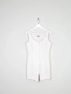 Vintage Gina Benotti Fitted Cream Dress 6/8 XS