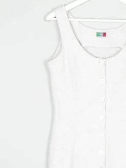 Vintage Gina Benotti Fitted Cream Dress 6/8 XS