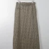 Vintage Gold & Black Tricosa Maxi Skirt M