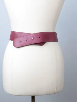 Vintage Gold & Wine Waisted Belt S/M
