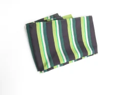 Vintage Green & Navy Satin Finish Scarf