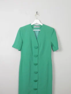 Vintage Green Button Down Dress XS