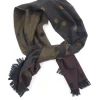 Vintage  Green Polka Dot Mens Scarf