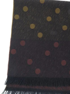 Vintage  Green Polka Dot Mens Scarf