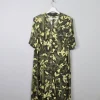 Vintage Green Printed Dress L/XL