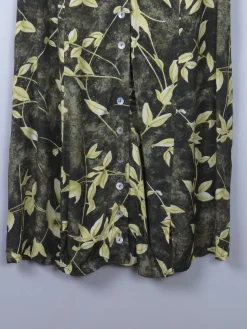 Vintage Green Printed Dress L/XL