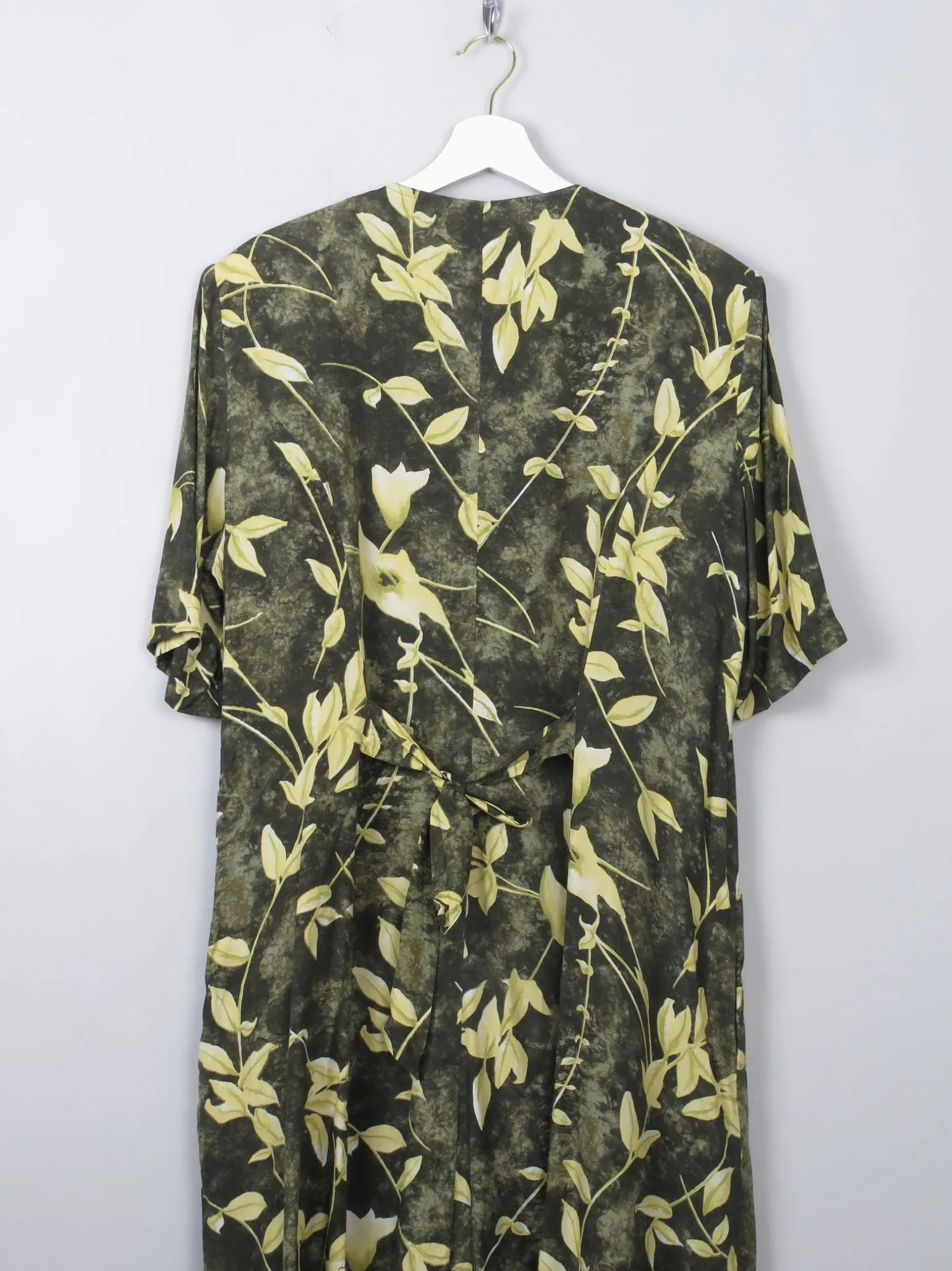 Vintage Green Printed Dress L/XL
