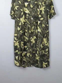 Vintage Green Printed Dress L/XL