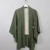 Vintage Green Silk Kimono S/M