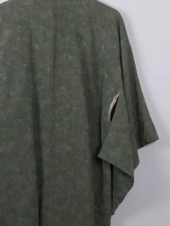 Vintage Green Silk Kimono S/M