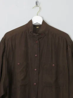Vintage Green Silk Yaya Blouse L/XL