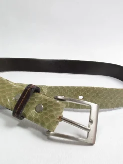 Vintage Green Snakeskin Belt S
