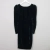 Vintage Green Velvet Dress XS
