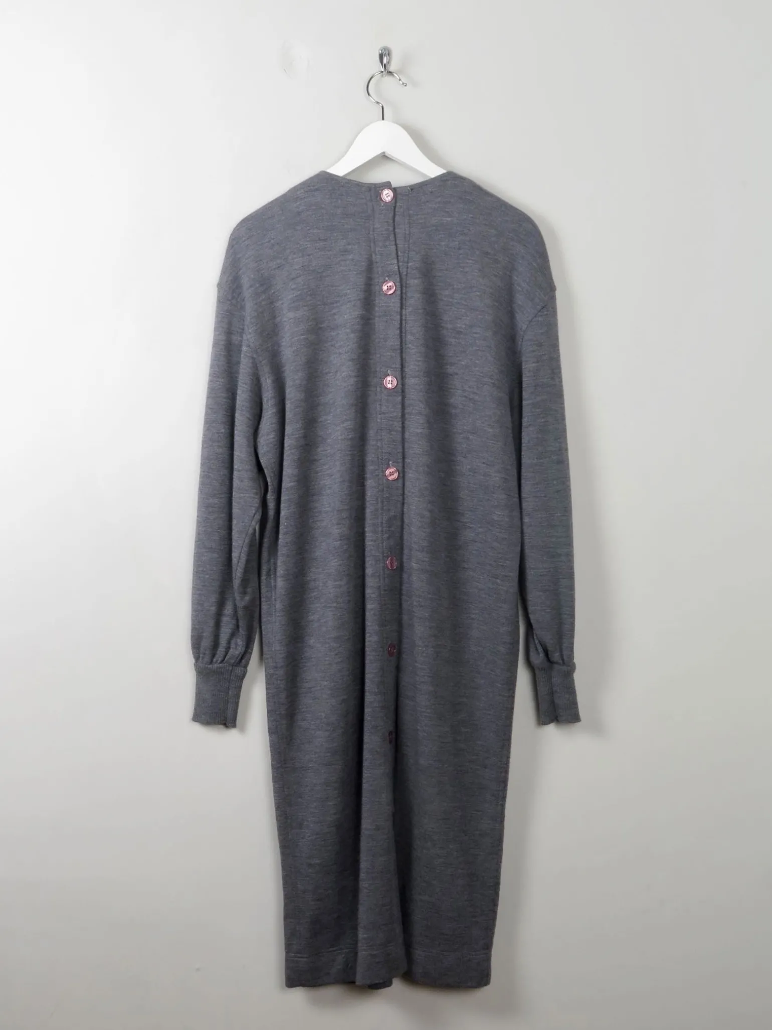 Vintage Grey Ciao Wool Dress S-M