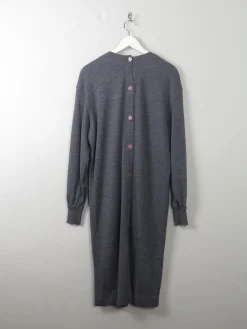 Vintage Grey Ciao Wool Dress S-M