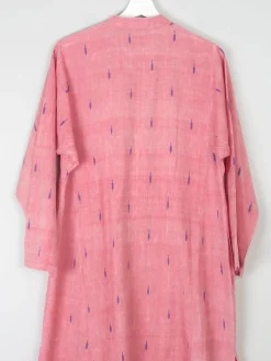 Vintage Indian Pink Kaftan/Tunic/Dress L