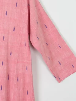 Vintage Indian Pink Kaftan/Tunic/Dress L