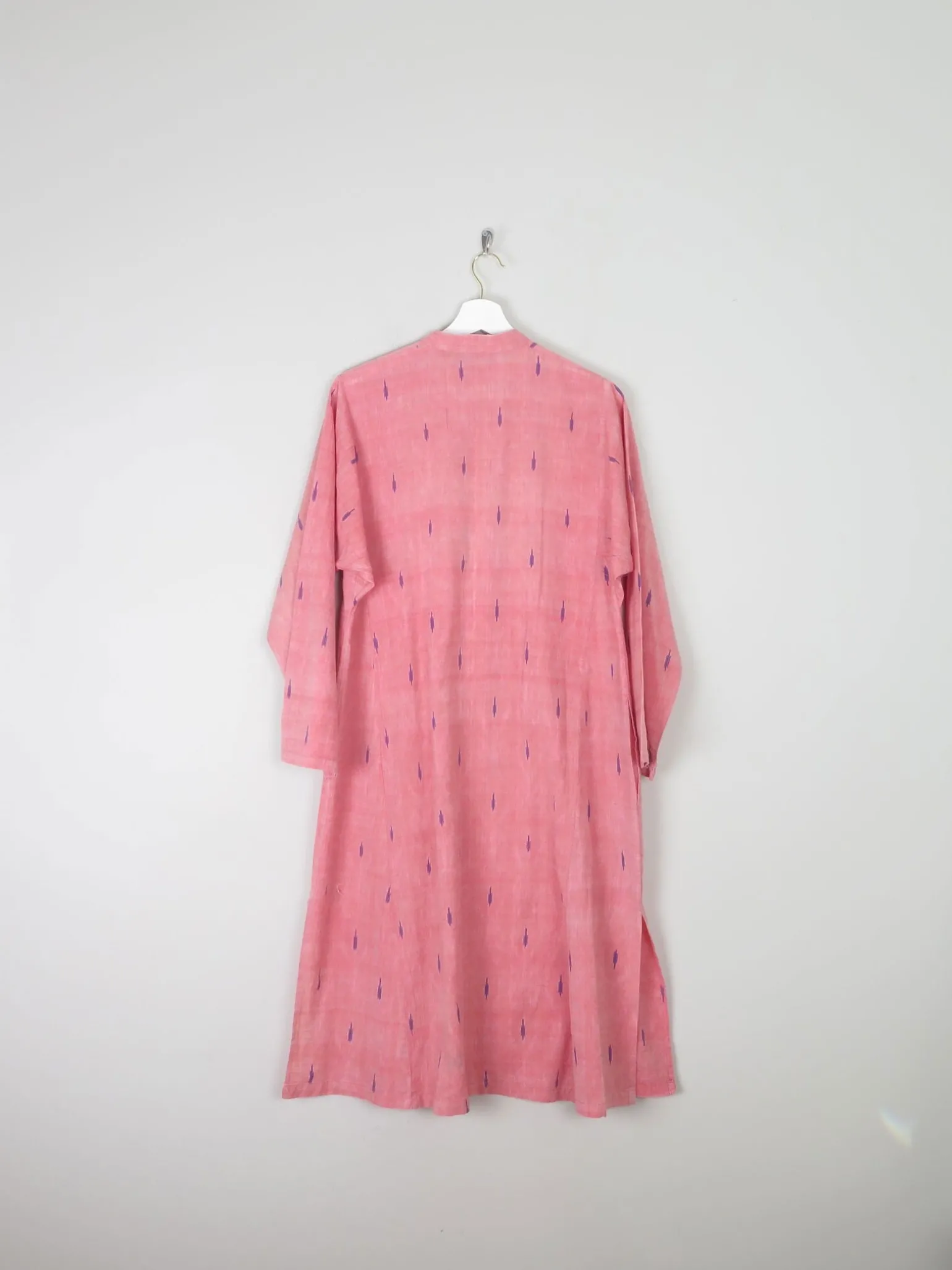 Vintage Indian Pink Kaftan/Tunic/Dress L