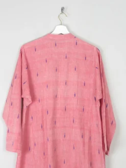 Vintage Indian Pink Kaftan/Tunic/Dress L