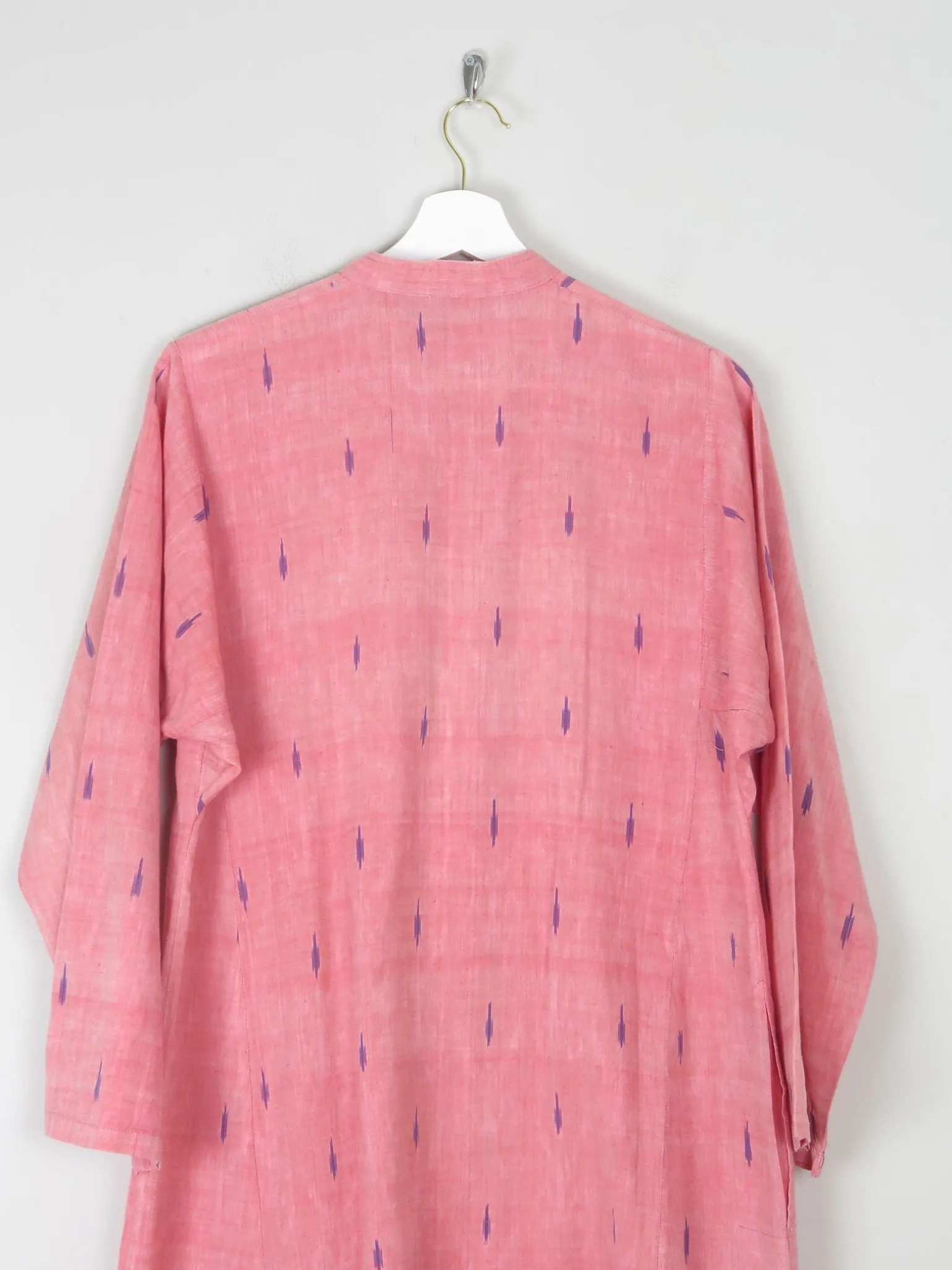 Vintage Indian Pink Kaftan/Tunic/Dress L