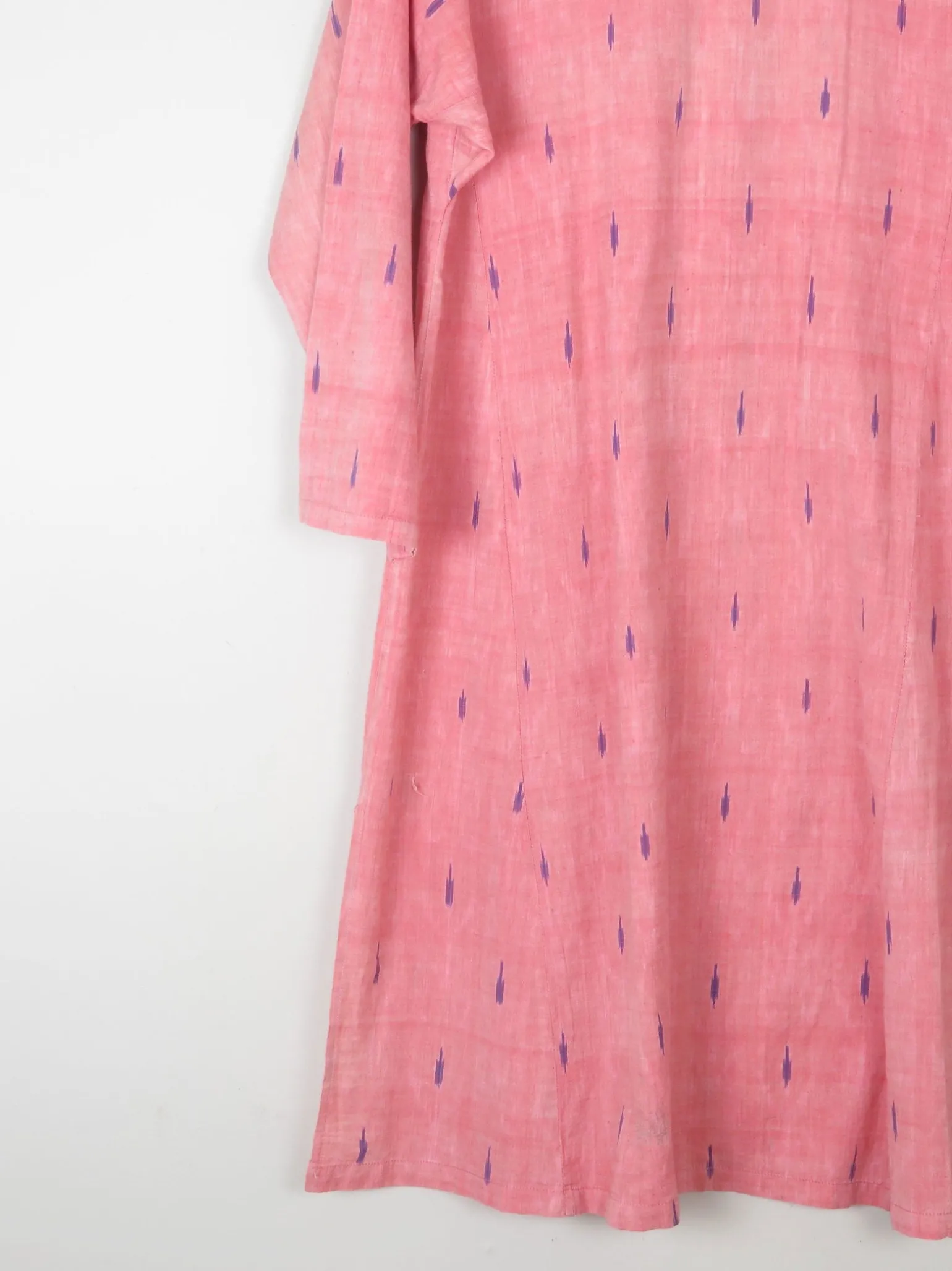 Vintage Indian Pink Kaftan/Tunic/Dress L