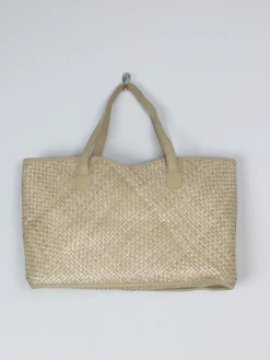 Vintage Italian Light Green Straw Bag