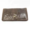 Vintage Khaki Green Snake Envelope  Bag
