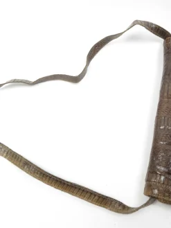 Vintage Khaki Green Snake Envelope  Bag