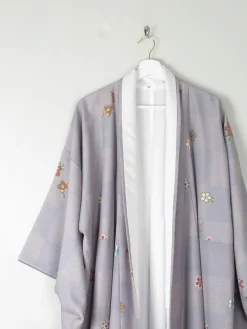 Vintage Kimono Lilac Printed M/L
