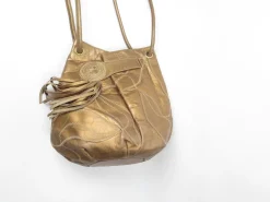 Vintage Leather Bag Bronze Patchwork Style