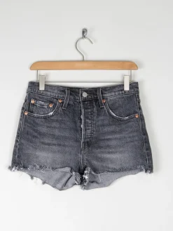 Vintage Levi’s Dark Grey Denim Shorts 28"