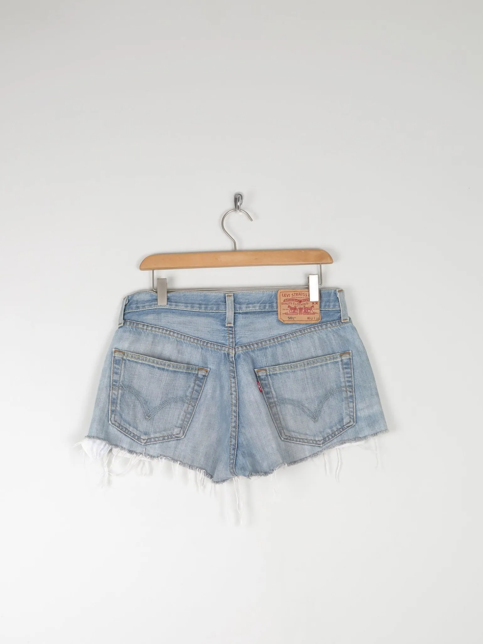 Vintage Levis 501s Blue Denim Shorts 32" W