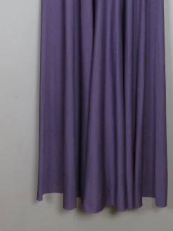 Vintage Lilac Turtleneck 1970s Sleeveless Maxi Dress S