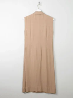 Vintage Linen Sleeveless Dress S