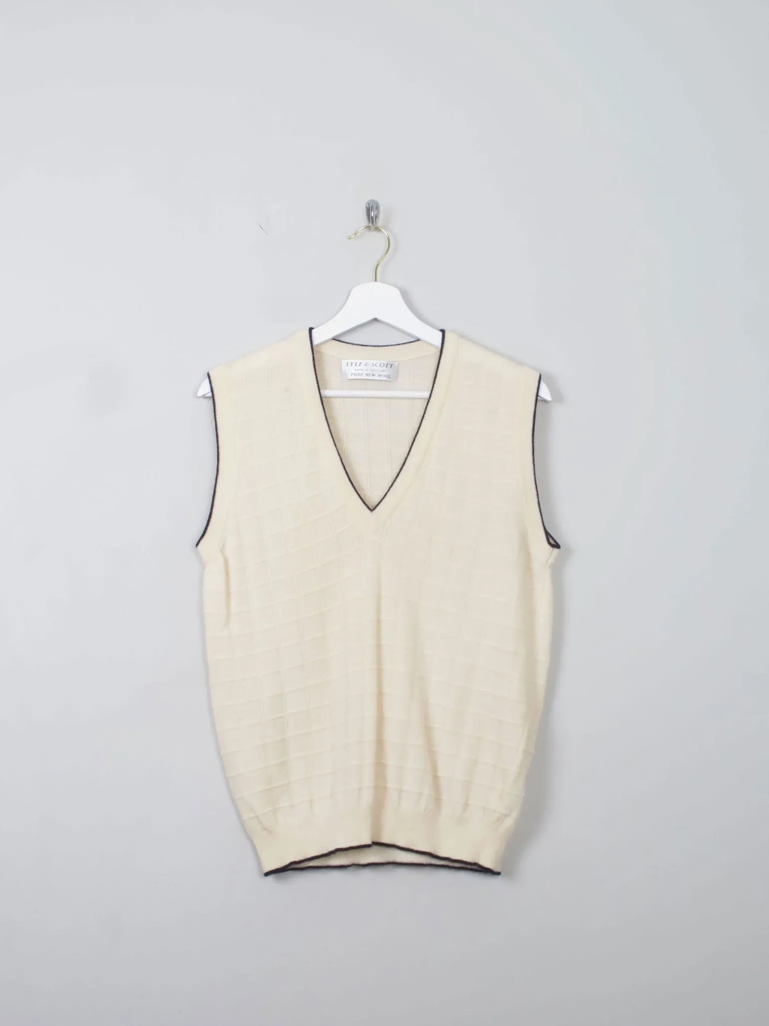 Vintage Lye & Scot Cream Tank Top S