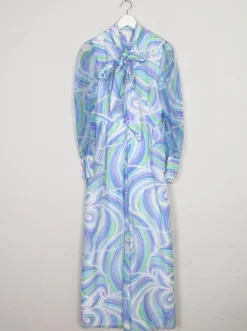 Vintage Maxi Dress Blue 6/8 XS