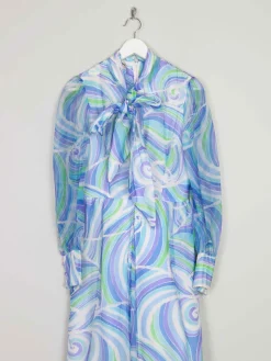 Vintage Maxi Dress Blue 6/8 XS