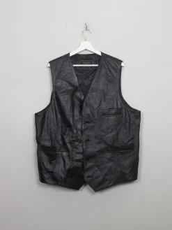 Vintage Men's Printed Suede Waistcoat L