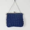 Vintage Navy Crochet Handbag