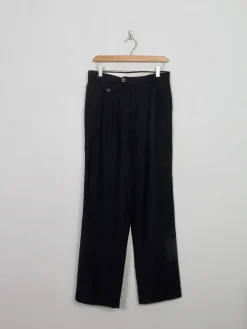 Vintage Navy Wool Trousers 29"W
