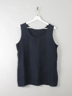 Vintage Navy/Black Vest Top L
