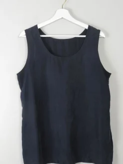 Vintage Navy/Black Vest Top L
