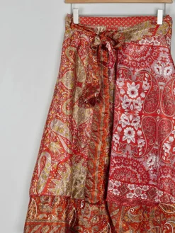 Vintage Paisley Wrap Over Skirt S