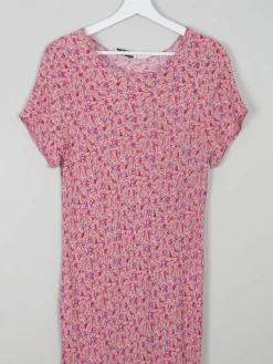 Vintage Pink Floral Maxi Dress M/L